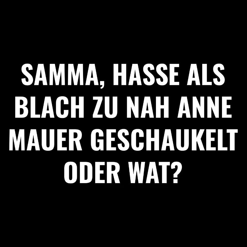 Als Blach zu nah anne Mauer geschaukelt