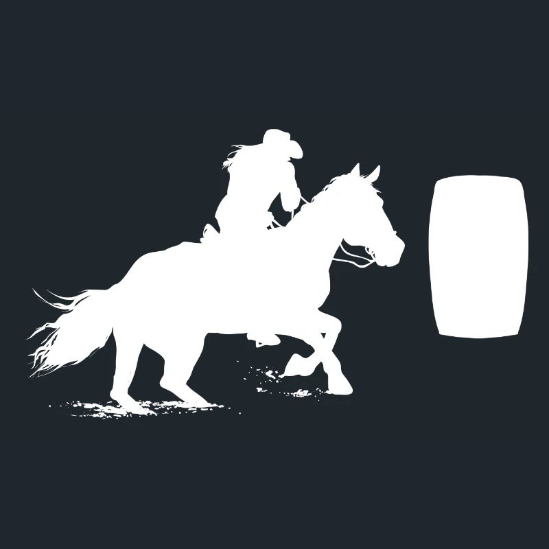 Cheval de course de barils de rodéo