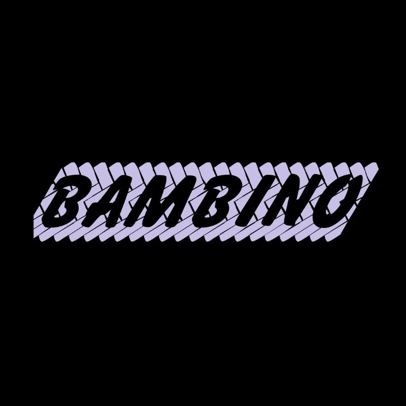 Bambino lettering with playful style