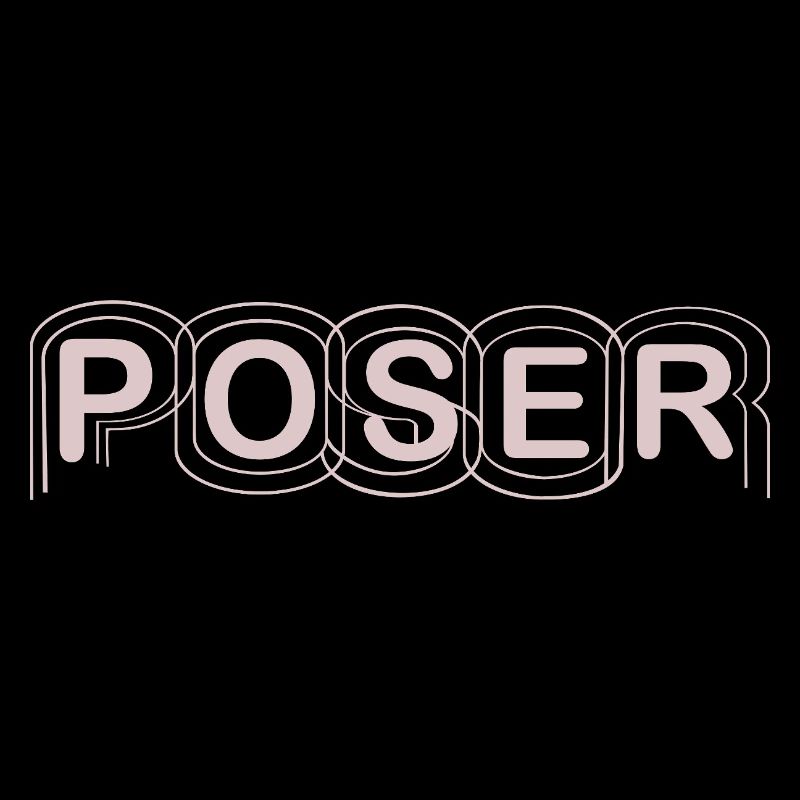 Minimalist POSER Text Design