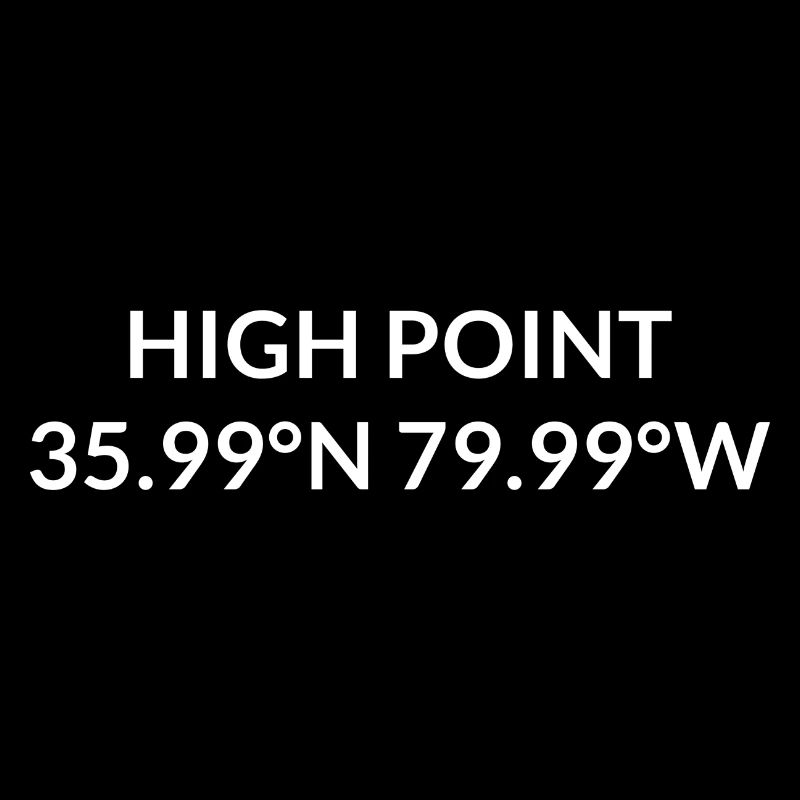 Coordonnées de High Point, Caroline du Nord, États-Unis