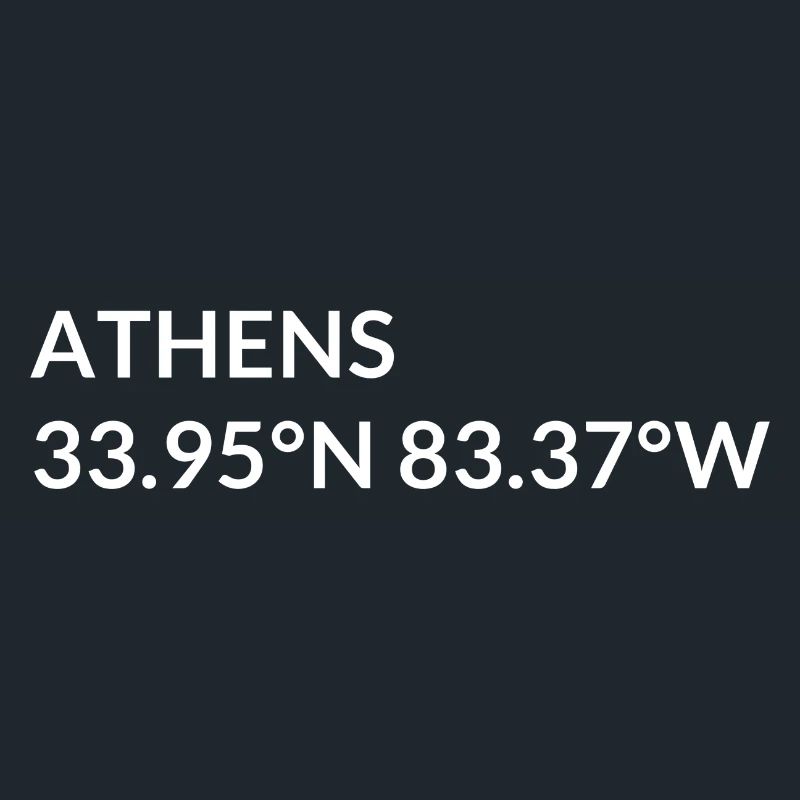 Athens, Georgia, USA Coordinates