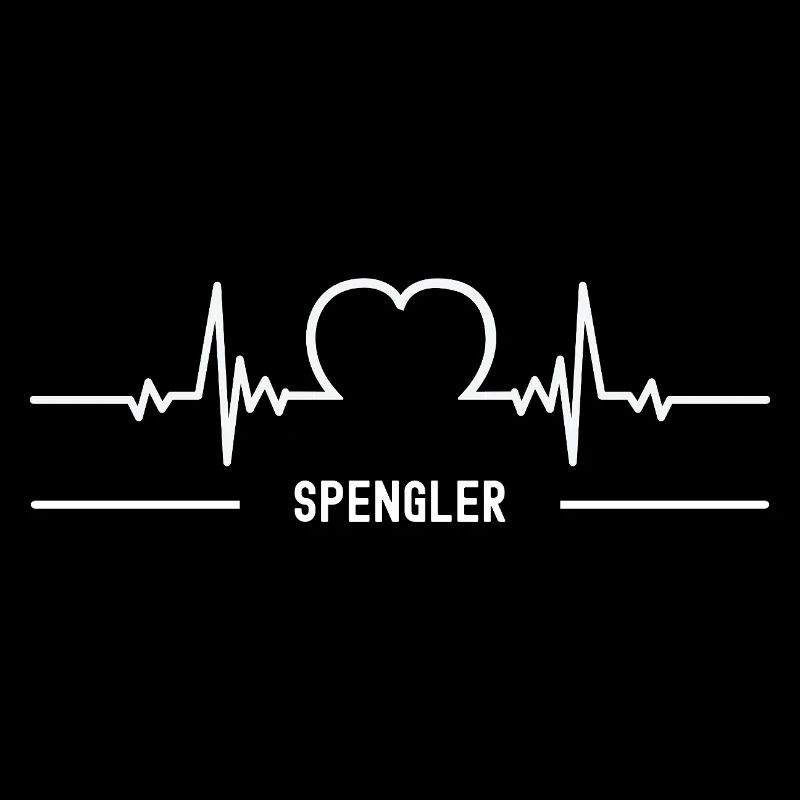 Spengler Herzschlag Herz Klempner Beruf Blechner