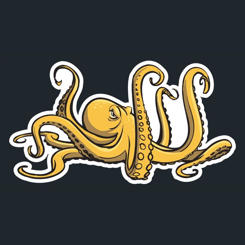 Evil Octopus - Eight Tentacles - Squid
