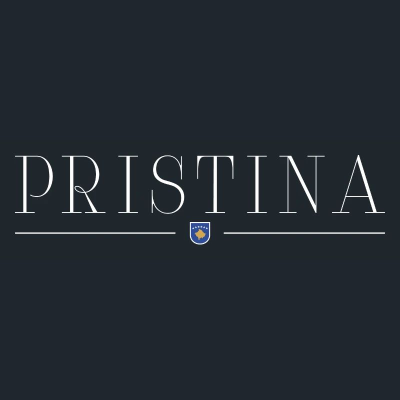Pristina, T-shirt de conception de style Kosovo
