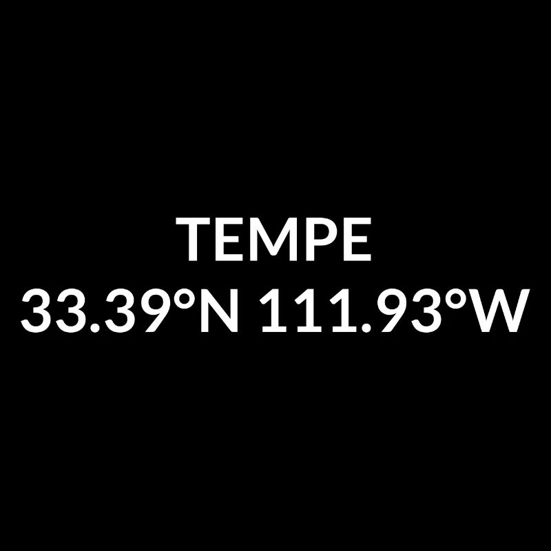 Tempe, Arizona, USA Coordinates