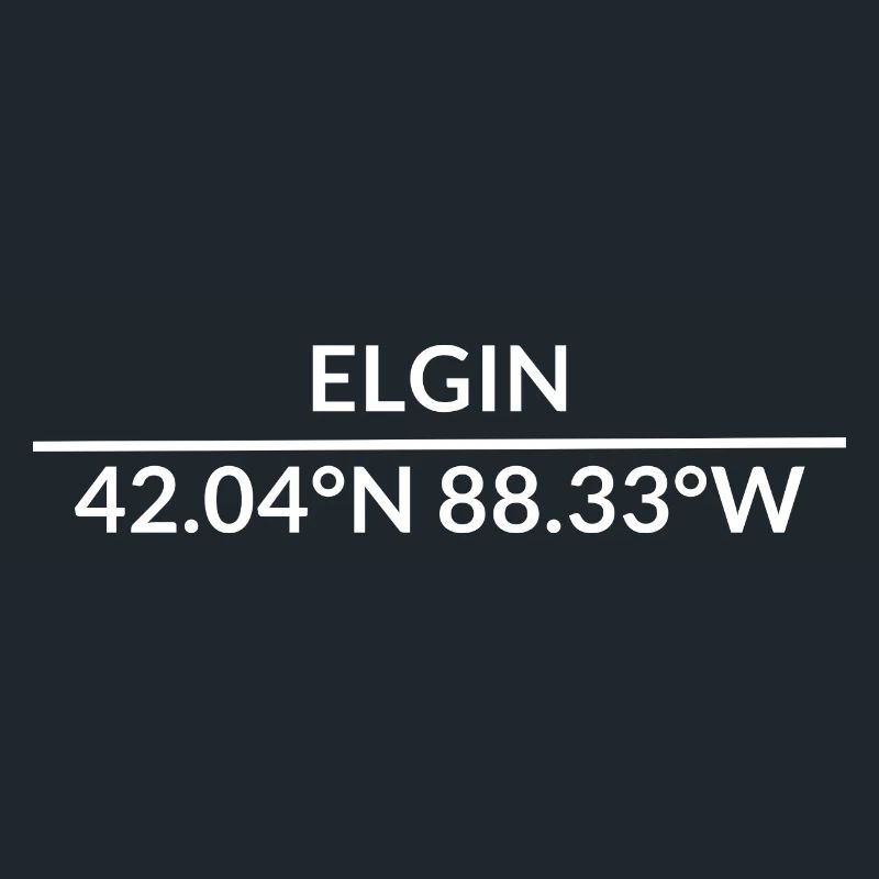 Elgin, Illinois, USA Coordinates