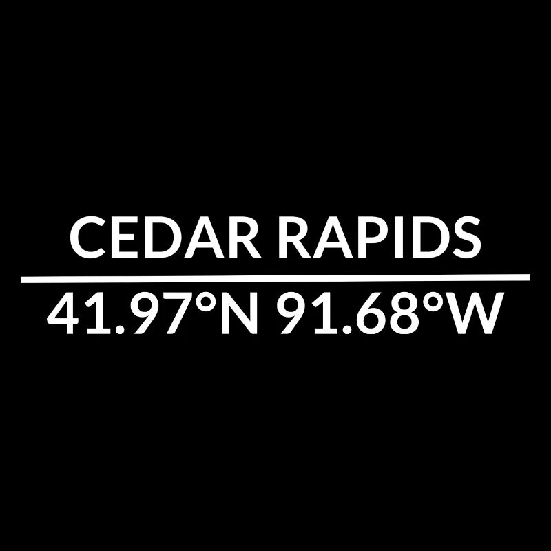 Cedar Rapids, Iowa, USA Coordinates