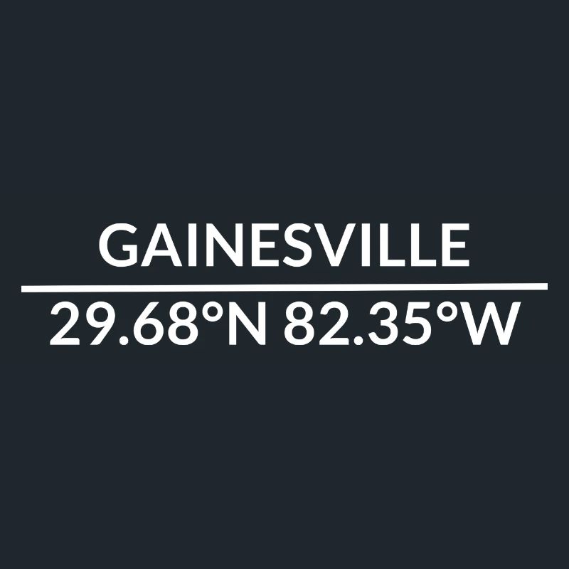Gainesville, Florida, United States Coordinates