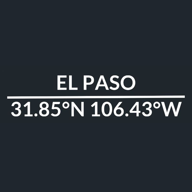 El Paso, Texas, USA Coordinates