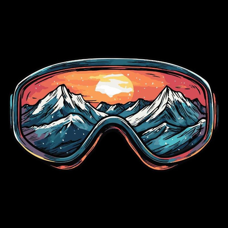 Lunettes de ski Montagnes Ski