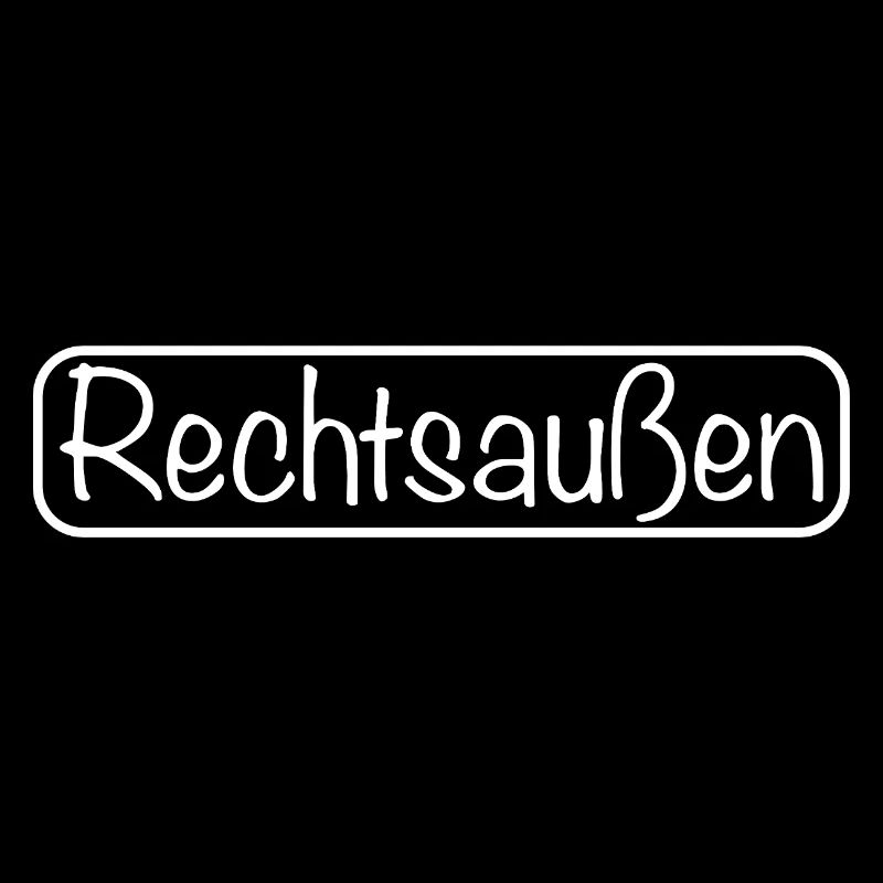 Schriftzug Rechtsaußen (Weiß)