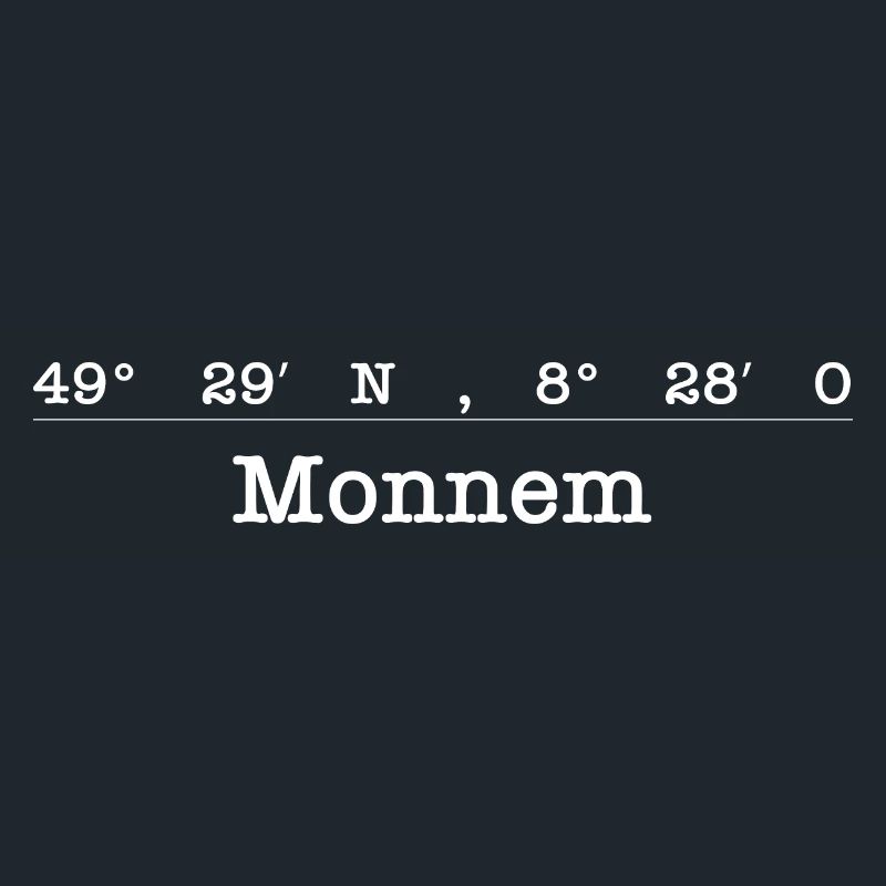 Coordinates of Monnem Mannheim Gift Idea