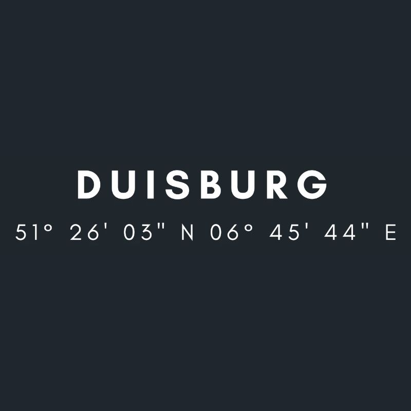 Les coordonnées de Duisbourg