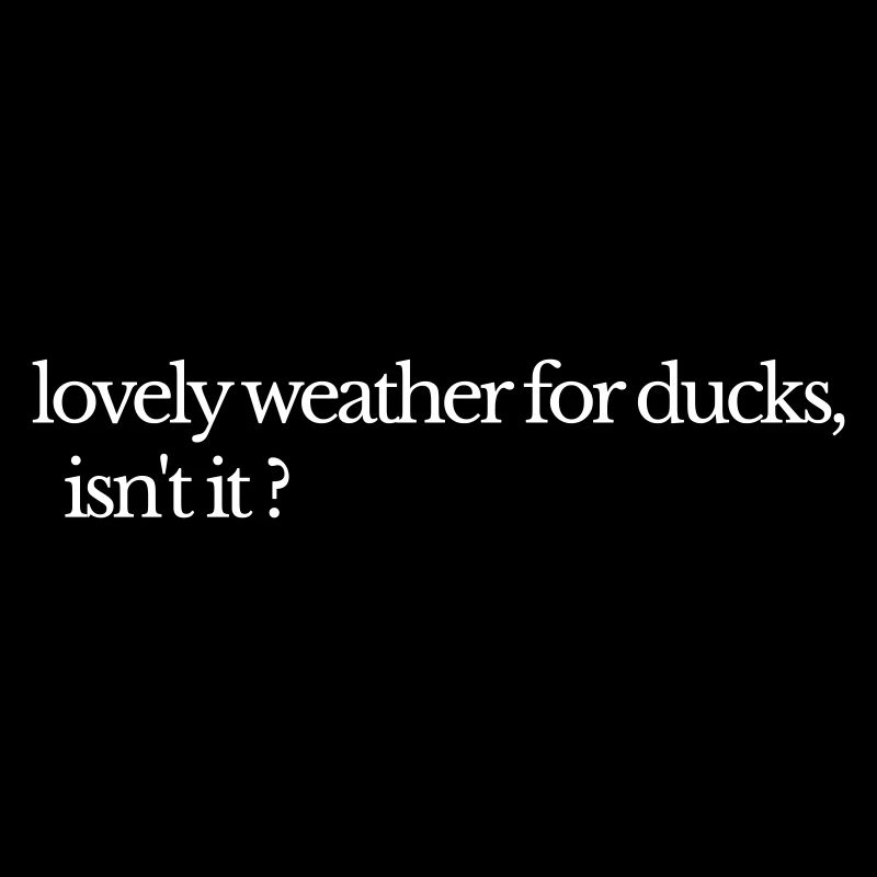 Beau temps pour les canards : British Rain Edition