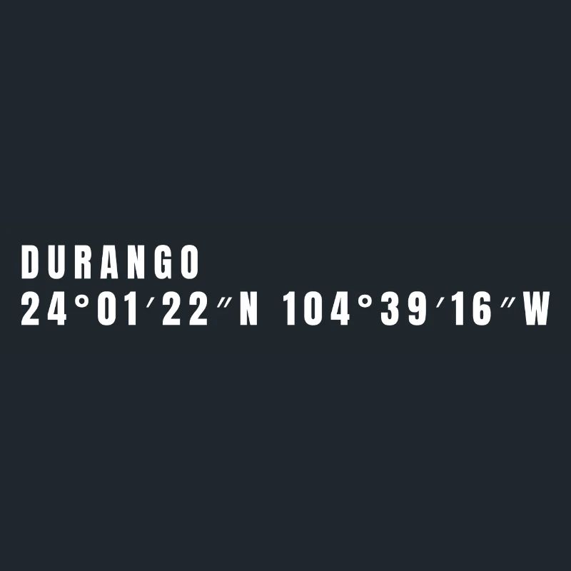 Coordonnées Durango, Mexique