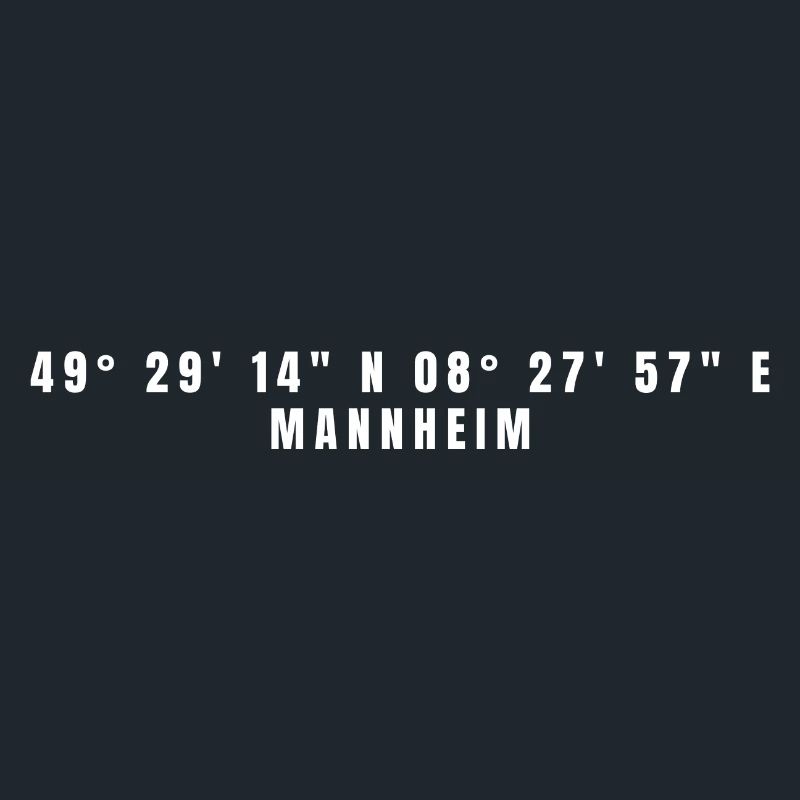 Mannheim Baden-Württemberg Coordinates