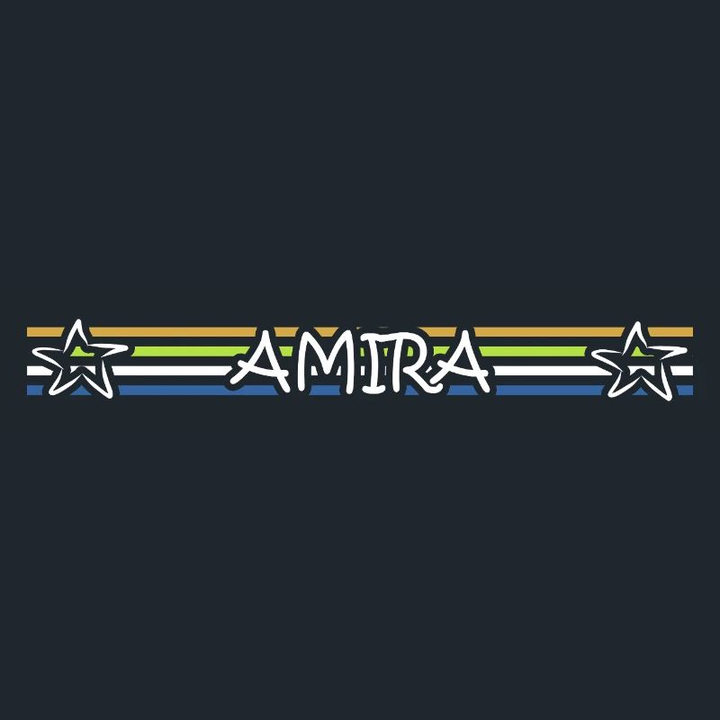 Ruban étoile à rayures couleur AMIRA