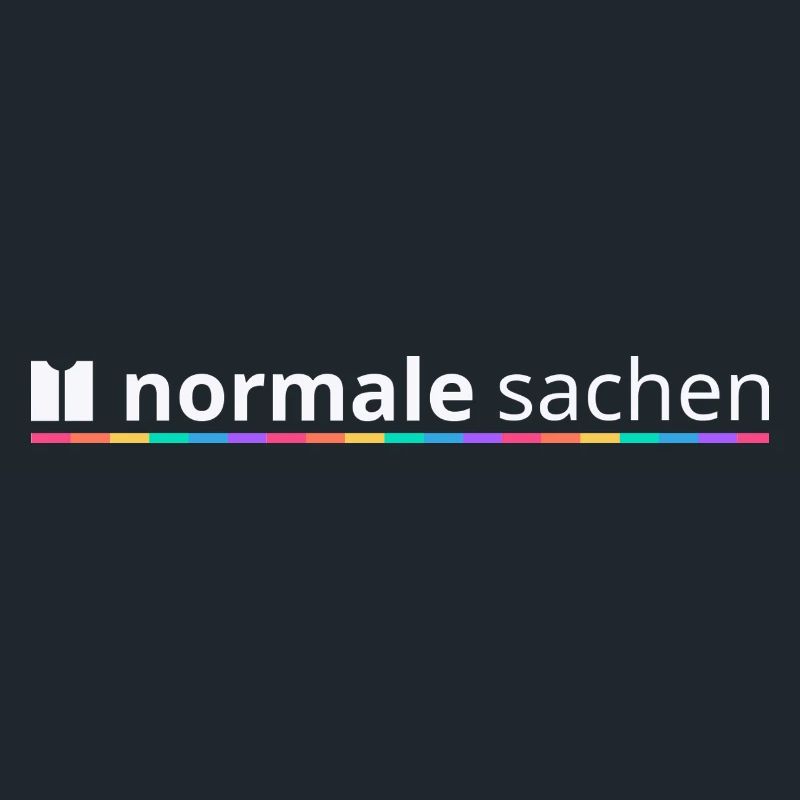 Normal Stuff Logo Rainbow