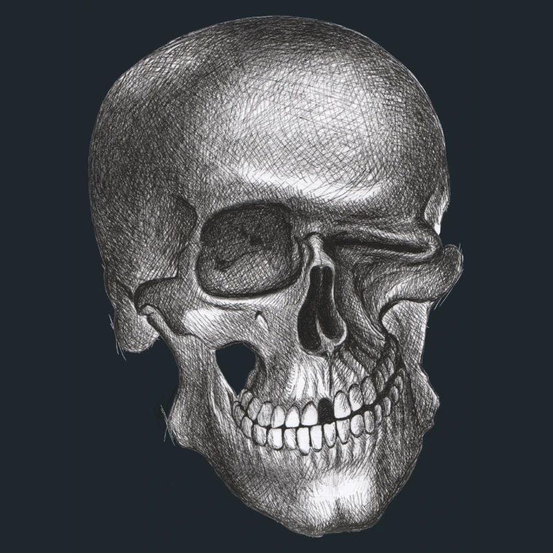 Zwinkernder Schädel - Totenkopf