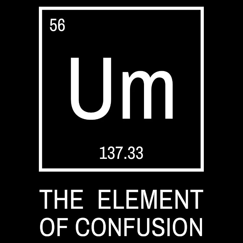 Euh, élément de confusion. Tableau périodique de la chimie