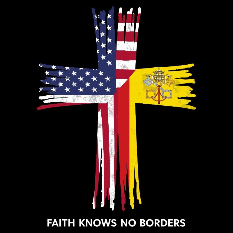 Drapeau américain et du Vatican