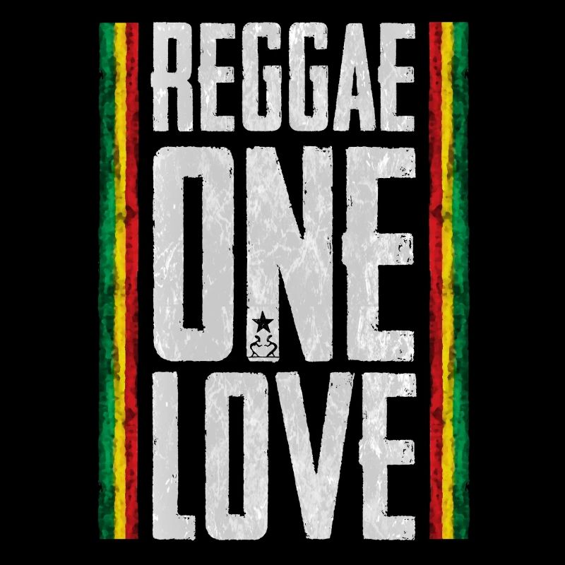Reggae Liebe Design mit afrikanischen Streifen