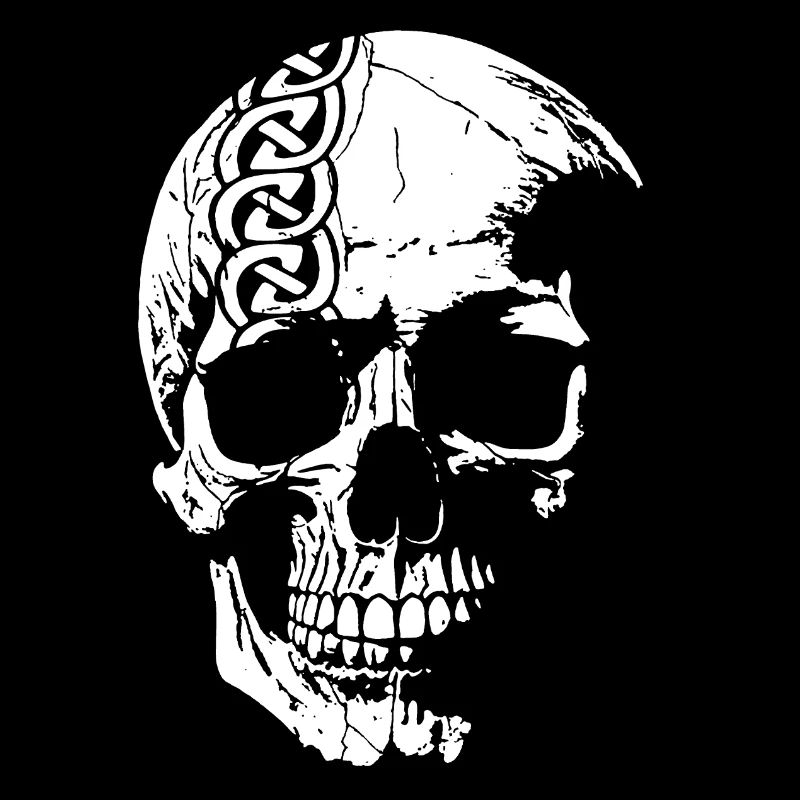 Skull with Celtic knot
