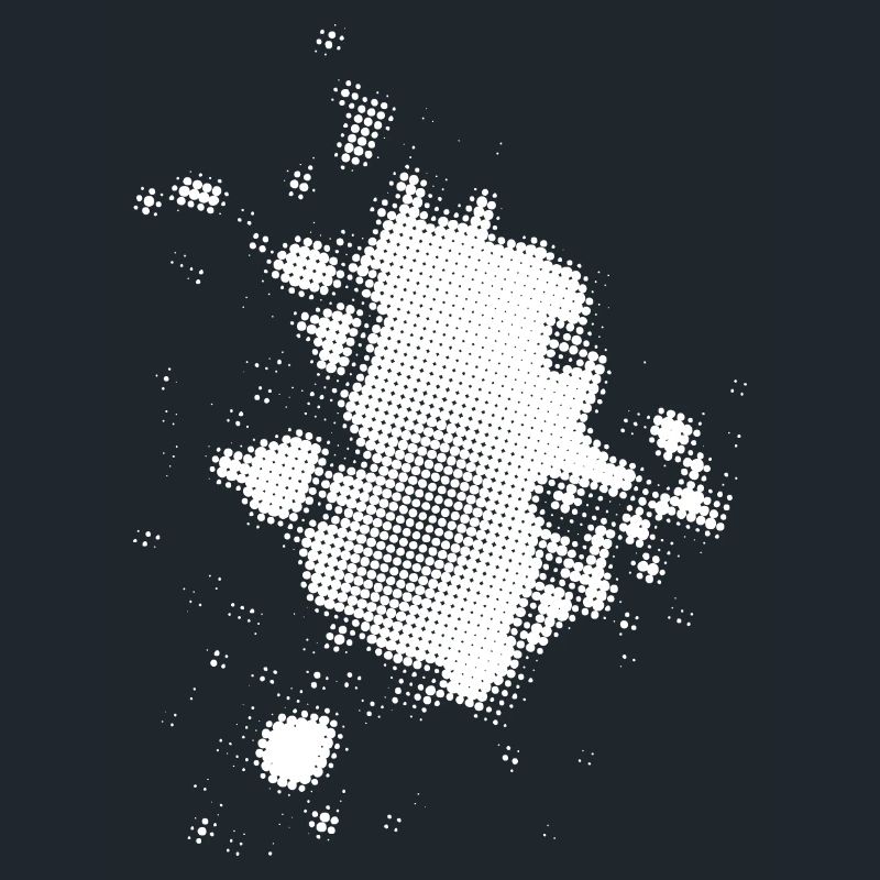 Flash, Dots Background Asymmetrical | rasterized