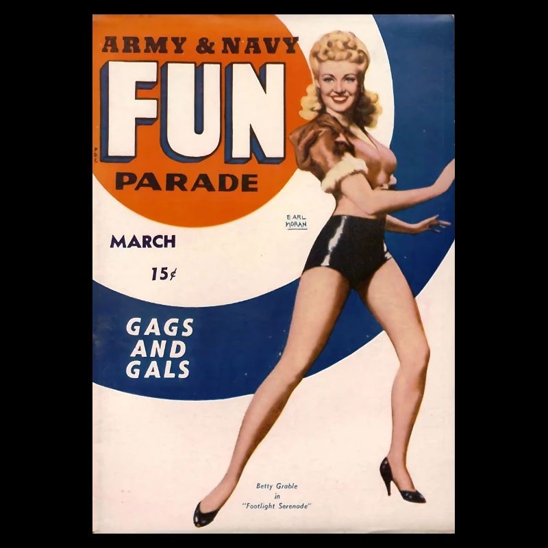 Vintage pin-up Army and Navy