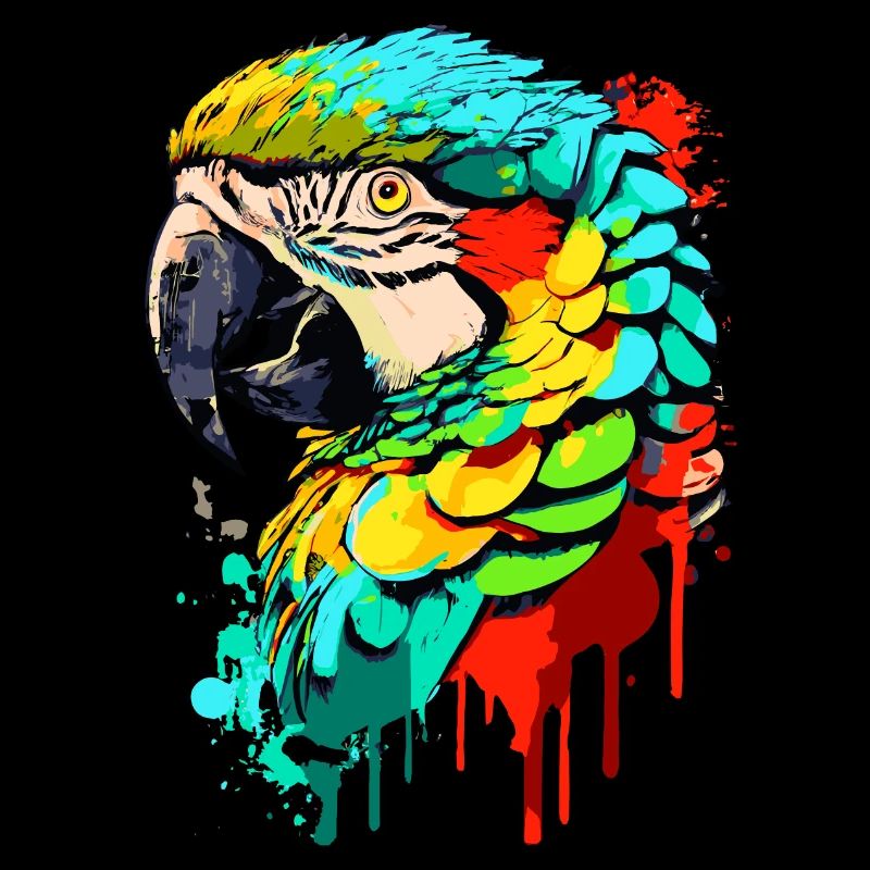 Perroquet coloré - Ara Perroquet - Oiseaux exotiques