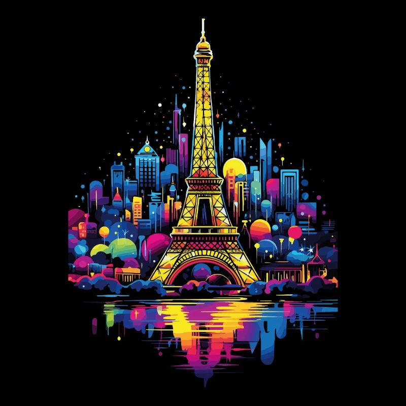 Paris Eiffelturm Frankreich Stadt Skyline Nacht