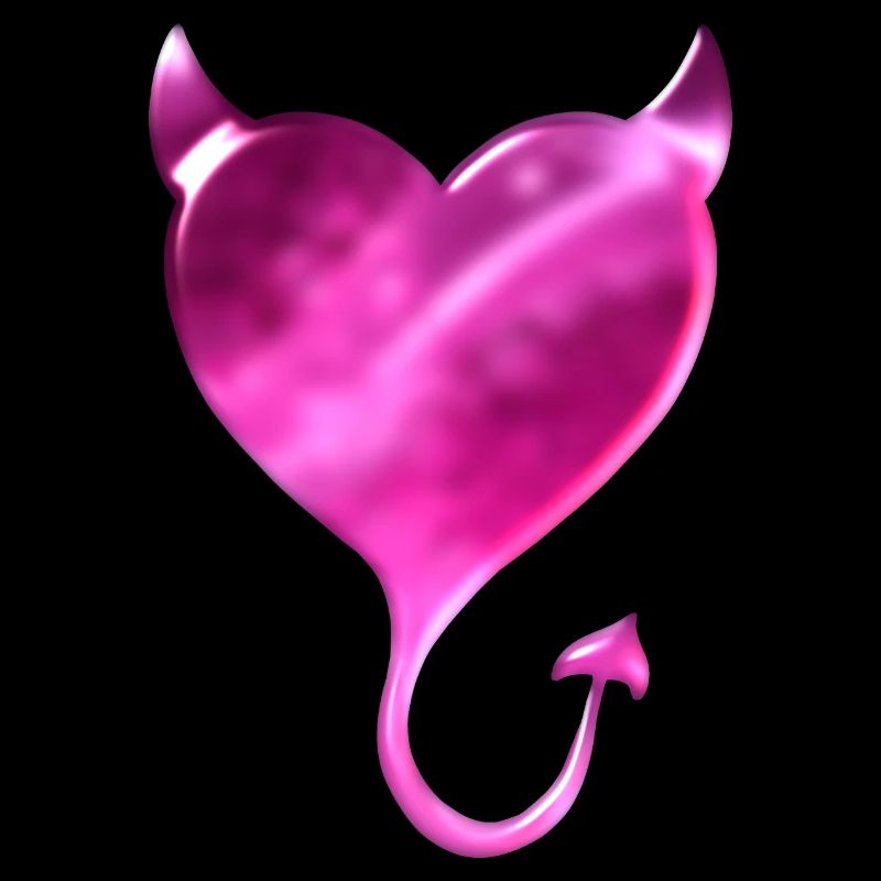 Pink Devil Heart