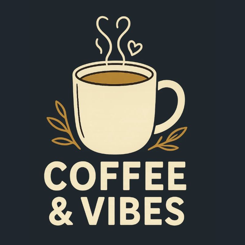 Kaffee & Vibes Becher Illustration