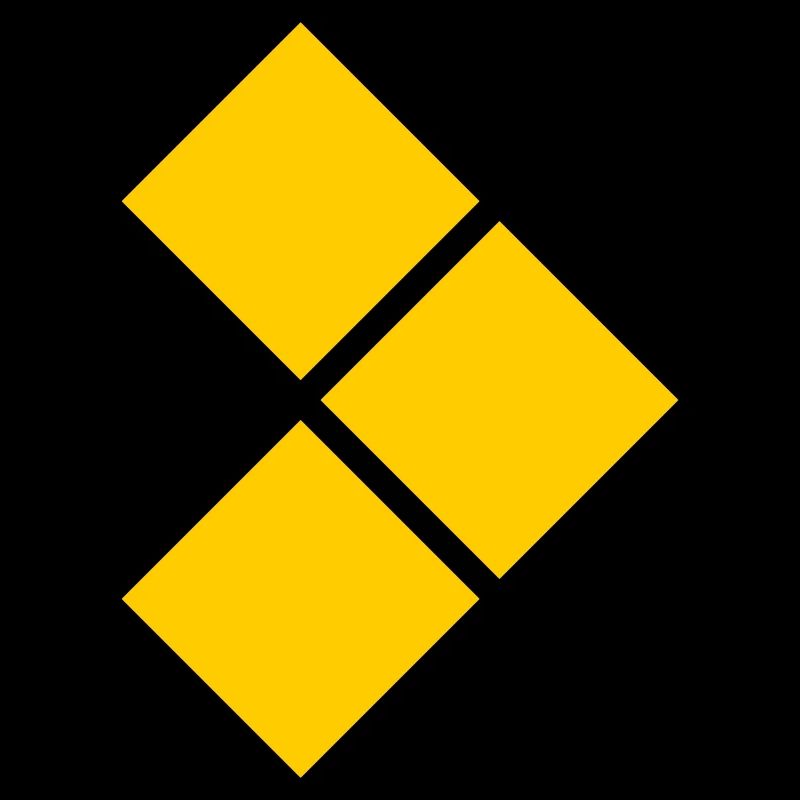 Geometric Yellow Diamond Grid