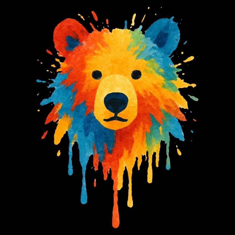 Ours Watercolor Dripping Chroma Art