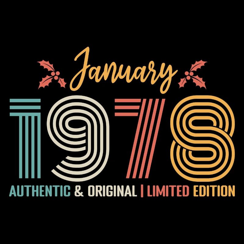 January 1978 Birthday January 1978 Retro