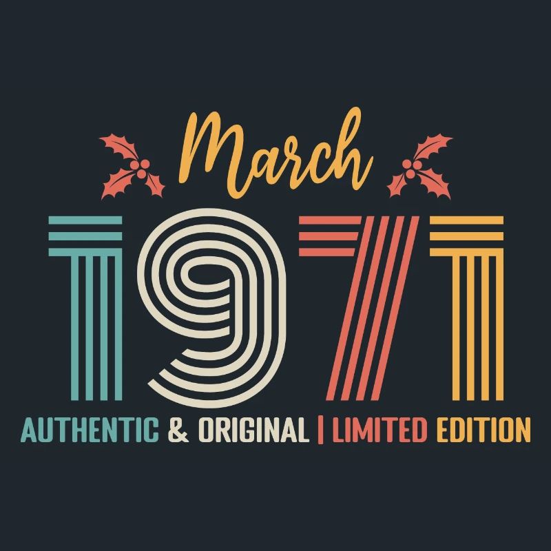 Mars 1971 anniversaire Mars 1971 rétro