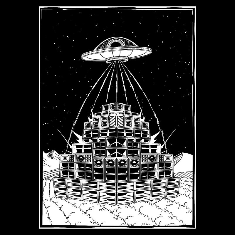 Rave Party Alien UFO Soundsystem