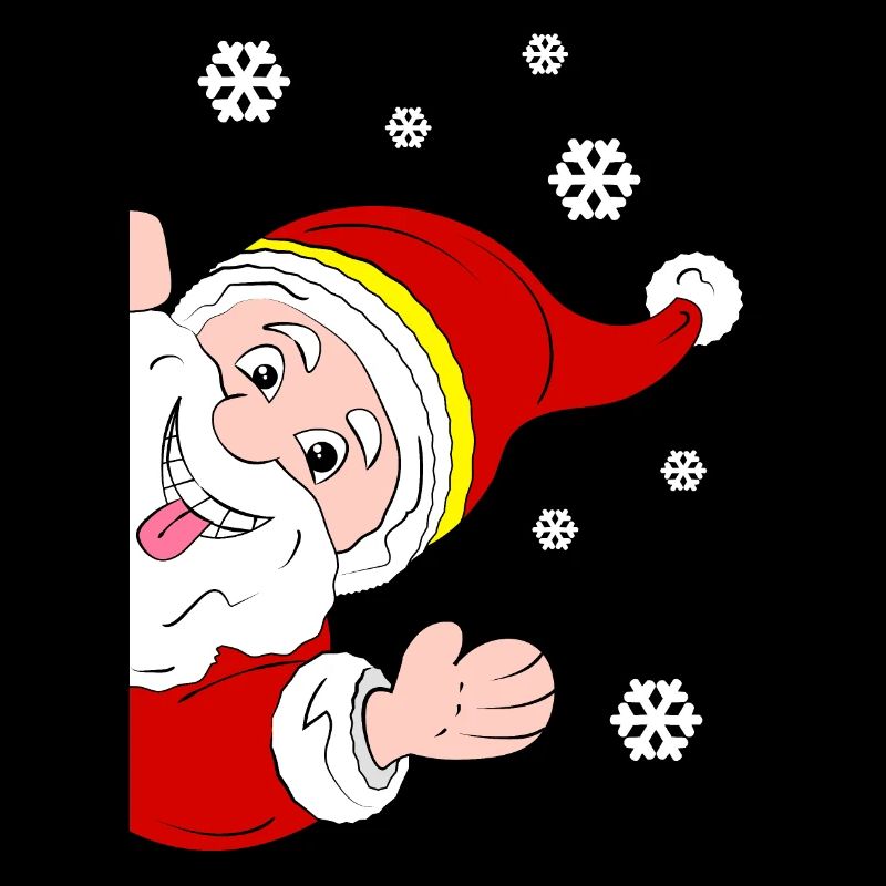 Merry Santa Claus Snow Salutation
