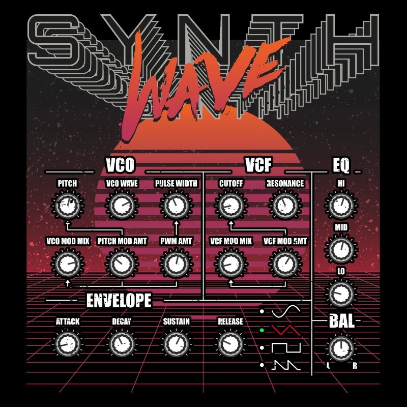 Synthesizer Tonstudio Waveform Synthese Elektro Mu