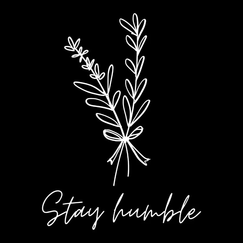 Restez humble illustration minimaliste