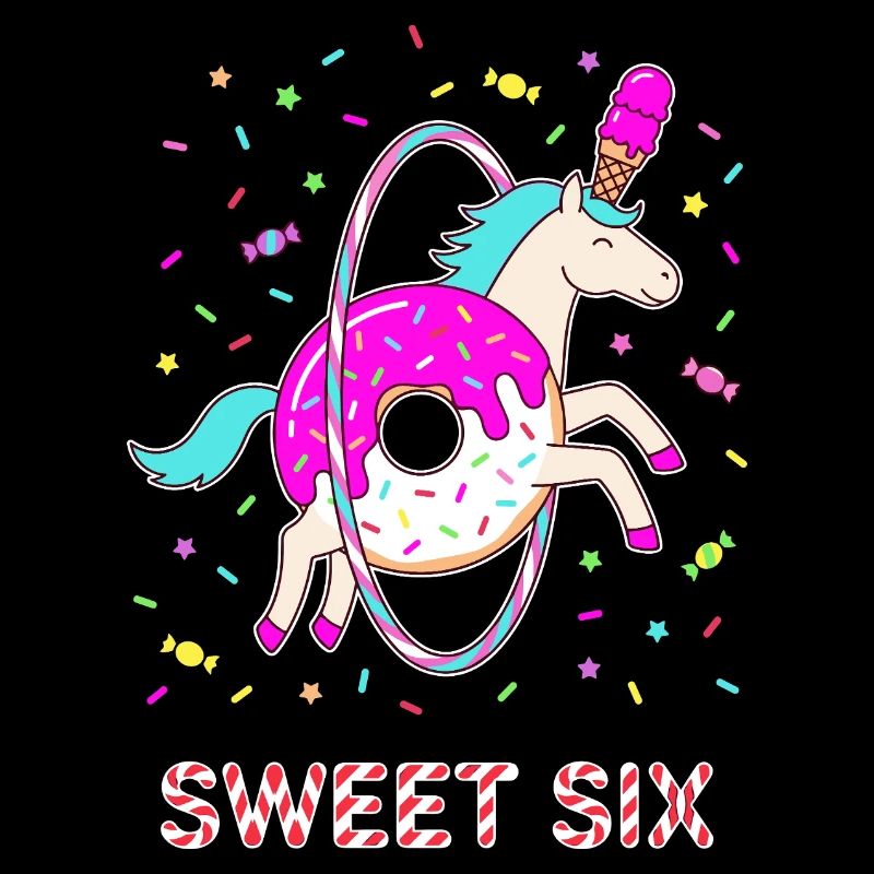 Sweet Six Einhorn Donut