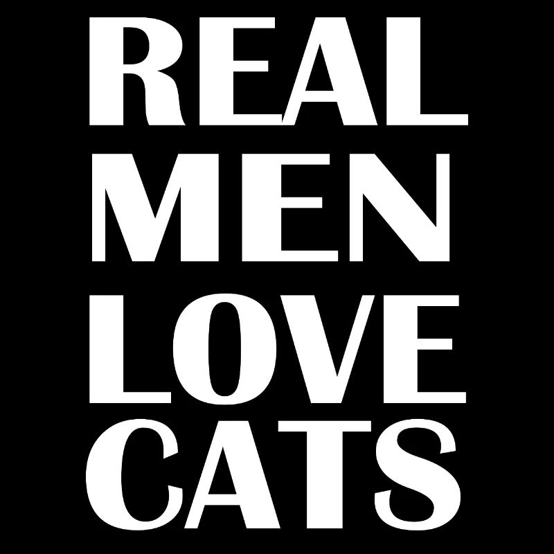 Les vrais hommes adorent les chats