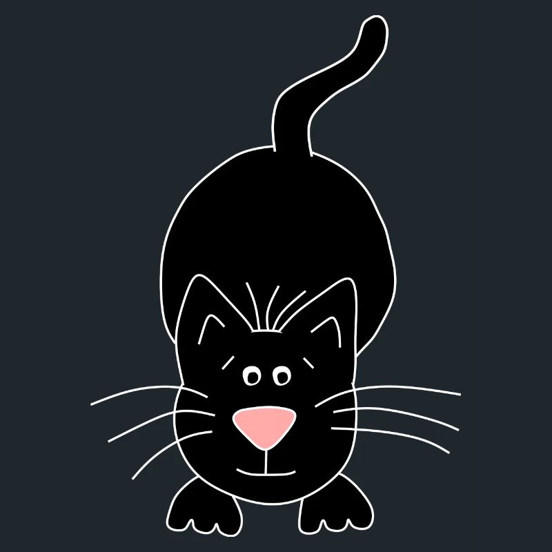 schwarze Katze