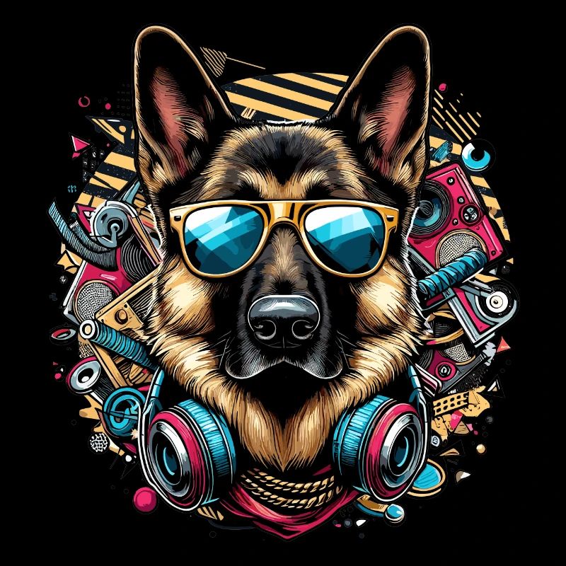 Cool German Shepherd Dog Sunglasses Gift