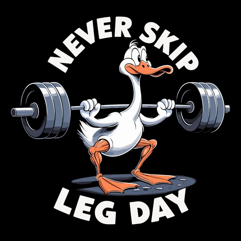 Leg Day Gans Beintraining witzig Gym Geschenk