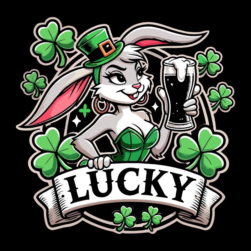 Saint-Patrick Bunny Bunny Bunny Happy