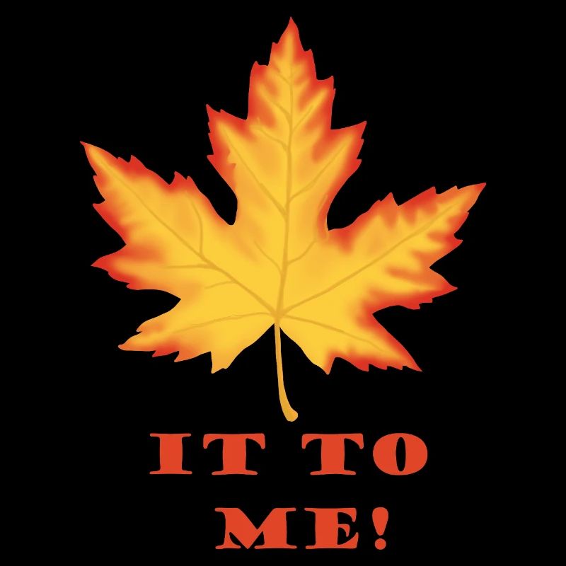 Leaf It to Me – Orange-Red Maple Leaf Design