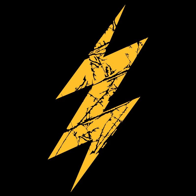cracks scratch lightning symbol connect connection
